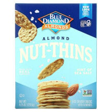 Blue Diamond, Almond Nut-Thins, снэки из рисовых крекеров с миндалем, коптильня, 120,5 г (4,25 унции)