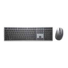 Комплекты из игровых клавиатуры и мыши Клавиатура и мышь DELL KM7321W  Bluetooth QWERTY стандарт Серый, Титановый KM7321WGY-INT