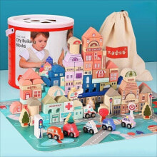 Children's wooden construction kits