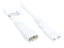 Alcasa P0870-W020 кабель питания Белый 2 m Разъем C8 Разъем C7