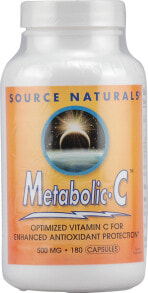 Витамин С Source Naturals Metabolic-C  Витамин С для антиоксидантной защиты 500 мг 180 капсул