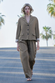 Zw collection linen trousers with darts