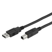 VIVANCO USB 2.0 A Plug To USB-B Plug 1.8 m USB Cable