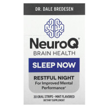 NeuroQ Brain Health, Sleep Now, Mint, 30 Oral Strips