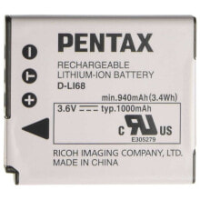 Купить фотоаппараты моментальной печати Pentax: PENTAX D-LI68 Lithium Battery