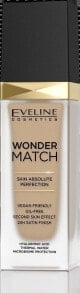 Тональные средства для лица Eveline Wonder Match Skin Absolute Perfection No. 30 Cool Beige Стойкий безмасляной тональный крем с атласным финишем 30 мл