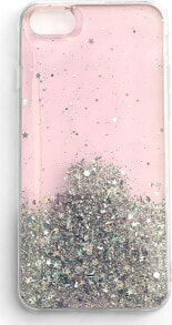 Wozinsky Wozinsky Star Glitter błyszczące etui pokrowiec z brokatem Samsung Galaxy A22 4G różowy