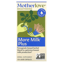 Витамины и БАДы для женщин Motherlove, More Milk Plus, 120 жидких капсул