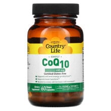 Кантри Лайф, CoQ10, коэнзим Q10, 100 мг, 60 веганских капсул