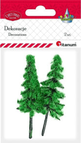 Titanum Drzewka plastikowe choinki 2szt