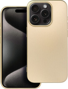 OEM Futerał METALLIC do IPHONE 15 Pro złoty