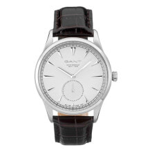 Мужские наручные часы с ремешком Мужские наручные часы с черным кожаным ремешком Gant W71001 HUNTINGTON ( 42 mm)