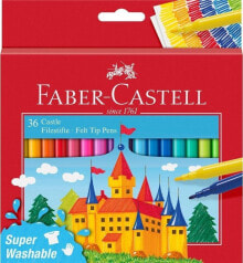 Набор фломастеров для рисования Faber-Castell Flamastry Zamek 36 kolorów FABER CASTELL