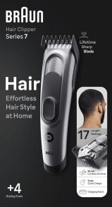 Maszynka do włosów Braun Braun HairClipper Series 7 HC7390 srebrny