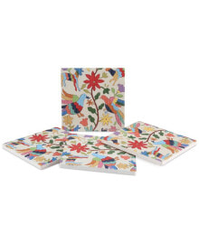 Thirstystone otomi Embroidery 4-Pc. Coaster Set