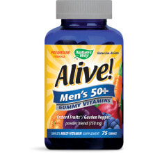 Витаминно-минеральные комплексы nature's Way Alive! Men's 50+ Мультивитамины для мужчин от 50 лет 75 пастилок