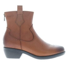 Купить коричневые женские высокие ботинки Propet: Propet Maisie Block Heels Pull On Round Toe Womens Brown Casual Boots WFX235LBR