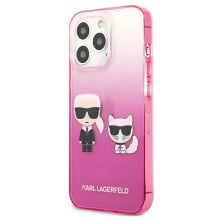 KARL LAGERFELD Klhcp13Ltgkcp iPhone 13 Pro13 6.1 Gradient Ikonik Karl&Choupette phone case