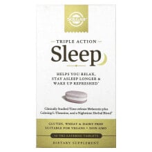Витамины и БАДы для хорошего сна Solgar, Sleep, Triple Action, 30 Tri-Layered Tablets
