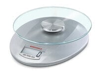 Soehnle Roma Silver - Electronic kitchen scale - 5 kg - 1 g - Stainless steel - Glass - Countertop