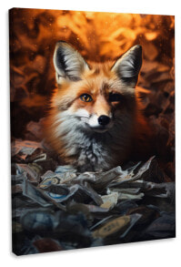 Leinwandbild Fox-Money