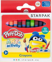 Цветные карандаши для рисования для детей starpak Kredki woskowe 12kol (K12KOL PDS)