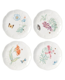 Lenox butterfly Meadow 4-Piece Accent Plate Set