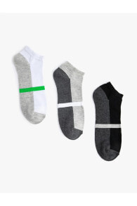 Мужские носки 3'lü Patik Çorap Seti Çok Renkli