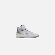 Nike GS Air Jordan 2 Retro - White / Cement Grey / Sail / Black