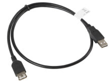 Lanberg extension cable USB 2.0 AM-AF 70cm black - Cable - Digital