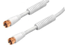 Комплектующие для телекоммуникационных шкафов и стоек e+p FA 201 G коаксиальный кабель 1,5 m F Белый