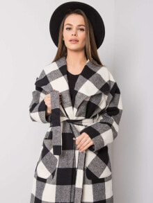 Женские пальто Удлиненное клетчатое пальто с поясом Factory Price