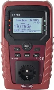 Testboy Gerätetester TV 465 pro mit Schutzleiter- / Isolationswiderstand L235xB140xH80mm