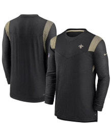 Nike men's Black New Orleans Saints Sideline Tonal Logo Performance Player Long Sleeve T-shirt