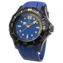 Мужские наручные часы с ремешком Мужские наручные часы синим силиконовым ремешком Folli Follie WT13P001ZPU ( 46 mm)