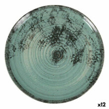 Flat Plate La Mediterránea Aspe Turquoise Ø 26 x 2,5 cm (12 Units)