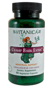 Витамины и БАДы для женщин Vitanica Cramp Bark Extra Menstrual Support  Пищевая добавка для женщин 60 капсул