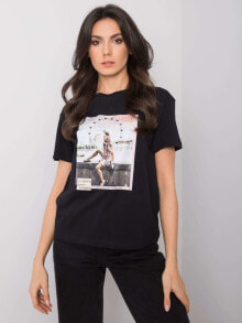 Женские футболки Женская футболка Factory Price короткий рукав, круглый вырез, принт