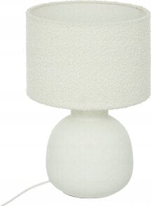 Lampa stołowa Atmosphera Ceramiczna lampa stołowa LAIL z kloszem boucle, 43 cm