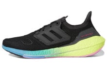 adidas Ultraboost 22 舒适 耐磨 低帮 跑步鞋 男款 黑黄 / Кроссовки Adidas Ultraboost 22 GV8829