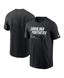 Nike men's Black Carolina Panthers Division Essential T-shirt