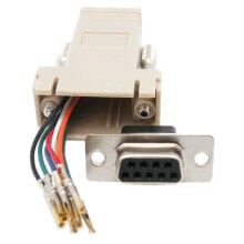 EUROCONNEX 2166 F/F 8C DB9 To RJ45 Adapter