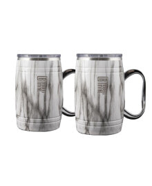 Cambridge robert Irvine by Insulated Beer Mugs, Set of 2