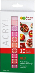 Купить краски для рисования для детей Happy Color: Happy Color Farba akrylowa 12ml 10 kol czerwony HAPPY COLOR