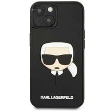 KARL LAGERFELD Klhcp14Mkh3Dbk iPhone 14 Plus15 Plus 6.7 3D Rubber Karl`S Head phone case