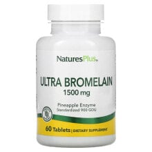Пищеварительные ферменты Натурес Плюс, ультрабромелаин, 1500 мг, 60 таблеток
