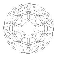 MOTO-MASTER Flame Triumph 112172 Left Front Brake Disc