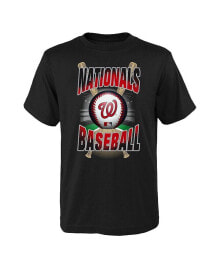 Outerstuff big Boys and Girls Black Washington Nationals Special Event T-shirt