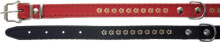 Ошейники для собак dino leather collar 20mm / 47cm black