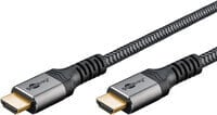 Goobay High-Speed-HDMI -Kabel mit Ethernet 2 m Sharkskin Grey - HDMI -Stecker Typ A>